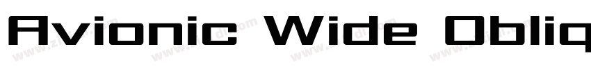 Avionic Wide Obliqu字体转换